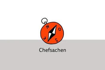 Zeichnung zum Podcast Chefsachen